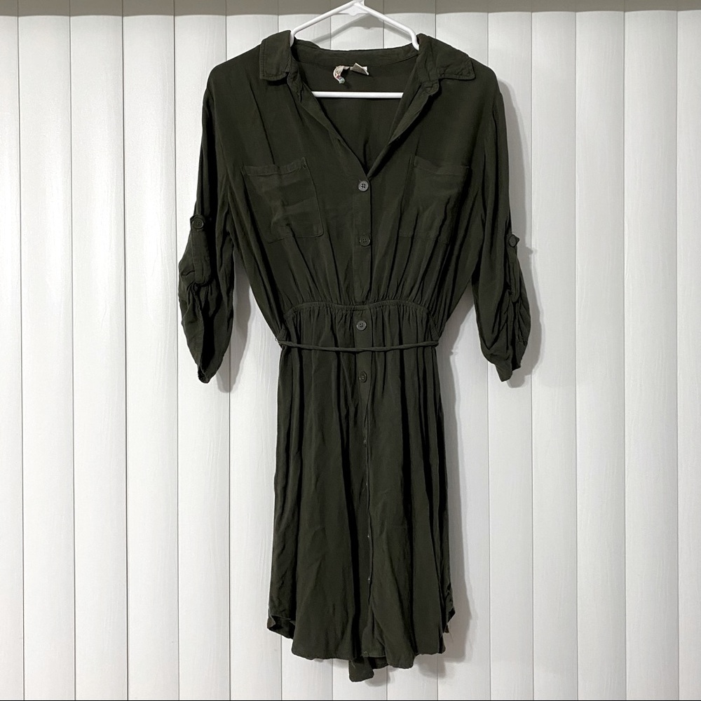 Green Cargo Dress